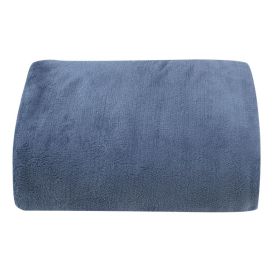 Cobertor Queen Microfibra Liso Paris Havan Casa 1 Pç - Azul Marfim