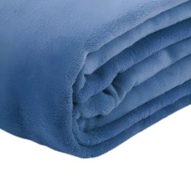 Cobertor Queen Paris Microfibra Havan Casa - Azul Névoa