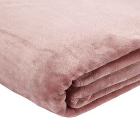 Cobertor Queen Microfibra Neo Clássico Camesa - Rosa Bebê