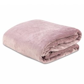 Cobertor Queen Microfibra Velour Neo Clássico Camesa - Rosa Bebê