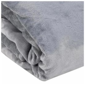Cobertor Queen Microfibra Velour Neo Clássico Camesa - Cinza Claro