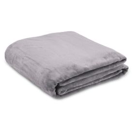 Cobertor Queen Neo Velour Camesa - Cinza