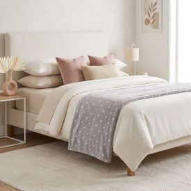 Cobertor Queen Provence Havan Casa - Prata