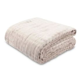 Cobertor Requinte Queen Sherpa Havan Casa - Bege