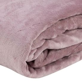 Cobertor Solteiro Microfibra Velour Clássico Camesa - Rosa Bebê