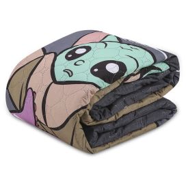 Cobre Leito Solteiro Infantil Disney Hedrons 1 Pç - Baby Yoda