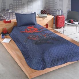 Cobre Leito Solteiro Infantil Disney Hedrons 1 Pç - Spiderman Duo