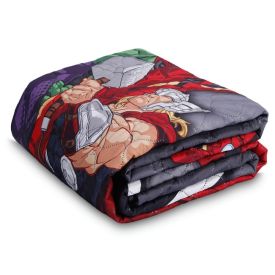 Cobre Leito Solteiro Infantil Disney Hedrons 1 Pç - Avengers Universe