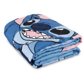 Cobre Leito Solteiro Infantil Disney Hedrons 1 Pç - Stitch Icecream
