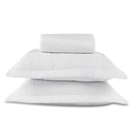 Kit Colcha Queen 100% Poliéster Lisa Versalhes Havan Casa 3 Peças - Branco