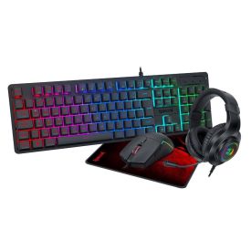 Combo Gamer Redragon Gaming Essentials S166 Rgb 4 em 1