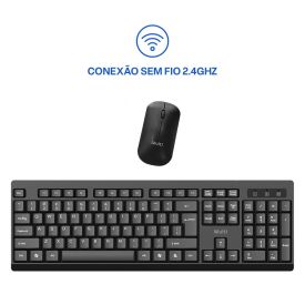 Kit Teclado e Mouse Sem Fio Multi Tc670