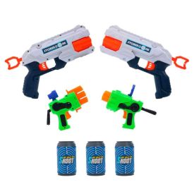 Conjunto 4 Lançadores E Alvos Branco Havan Toys - HBR0307