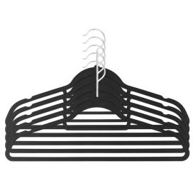 Conjunto de 5 Cabides Veludo Havan Casa - Preto