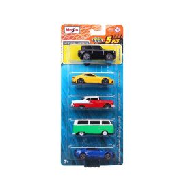 Conjunto de Mini Carrinhos 5 Peças Metal Fresh Maisto - Sortido