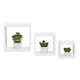 Conjunto De Cubos Em Mdp Com 3 Peças Jpf Móveis - Branco