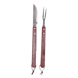 Conjunto Garfo e Faca para Churrasco 2 peças Havan - Inox