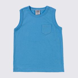 Conjunto Infantil Menino 1 a 3 Anos Yoyo Kids Azul Hortensia/Bege