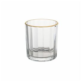 Copo De Whisky Atenas Havan Casa 320 Ml - Filete Dourado