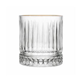 Copo de Whisky Deli Diamante 330Ml - Filete Dourado