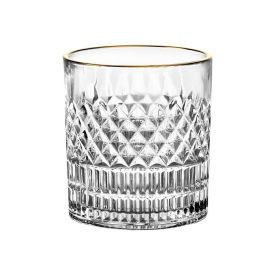 Copo De Whisky Esplanada Com Borda Dourada 310Ml - L'Hermitage