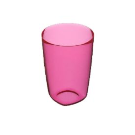Copo Luna Vitra Ou 260Ml - ROSA TRANSLUCIDO