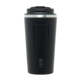 Copo Térmico Com Termômetro Motion Lyor 500Ml - Preto