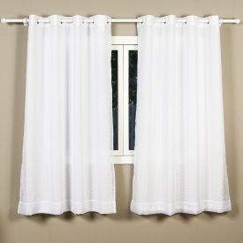 Cortina Para Quarto E Sala 2,60X1,70 M Duplex Poa Havan Casa - Branco