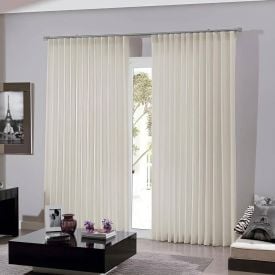 Cortina Bellini Inove Duplex 5,40X2,80M para Trilho até 2,5M Havan Casa - Areia