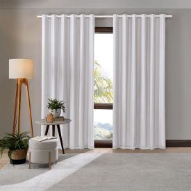Cortina para Quarto e Sala 2,60X2,30M Pratika Bellini Havan Casa - Branco