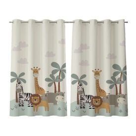 Cortina Infantil para Quarto 2,60X1,70M Havan Baby - SAFARI