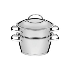 Cuscuzeira Allegra Tramontina Aço Inox - 2 Peças