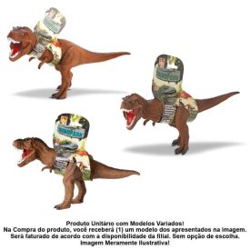 Figura Dinossauro Rex Médio Bee Toys - Sortido