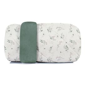 Edredom King Dupla Face Malha Blend Altenburg  - Olivia Floral Verde