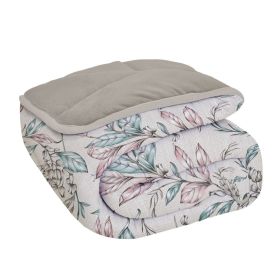 Edredom Casal Comfort Plush Dupla Face Havan Casa - Joly Taupe