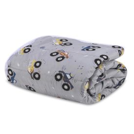 Edredom Casal Microfibra 100% Poliéster Kids Solecasa - Truck
