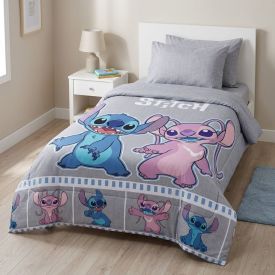 Edredom Disney Solteiro 1,60M X 2,40M Hedrons - Stitch Fotos