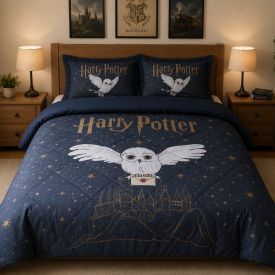 Edredom Harry Potter Casal Hedrons - Edwiges