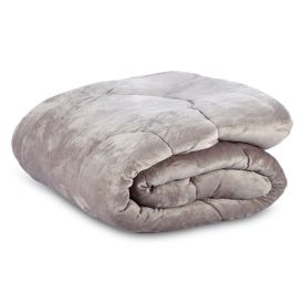 Edredom King Plush Inove Provence Havan Casa - Cinza Lunar