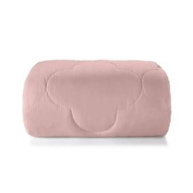 Edredom Queen 100% Poliéster Elegance Hedrons - Rosa tule