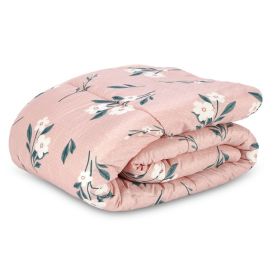 Edredom Queen Estampado Bellagio Havan Casa - Luna Floral Rosa