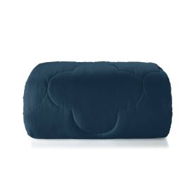 Edredom Solteiro 100% Poliéster Elegance Hedrons 1 Pç - Azul Oceano 
