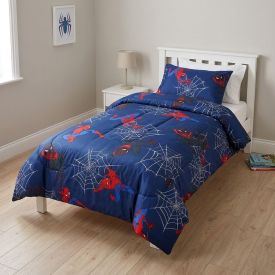 Edredom Solteiro 100% Poliéster Disney Hedrons - Spider Ultimato Rotativo