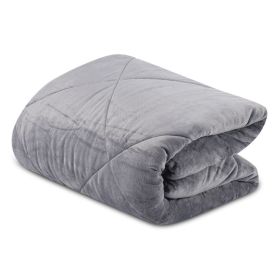 Edredom Solteiro Plush Inove Provence Havan Casa - Cinza Ardósia