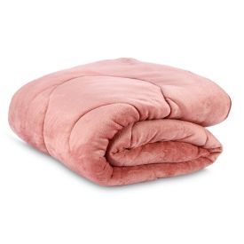 Edredom Solteiro Plush Inove Provence Havan Casa - Argila