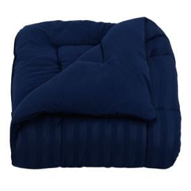 Edredom Solteiro Toque de Pluma Firenze Havan Casa - Azul Marinho