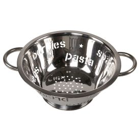 Escorredor De Macarrão Havan Casa Letrinhas 24Cm - Inox
