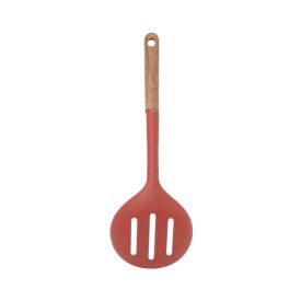 Escumadeira Com Cabo De Madeira Havan Casa 32 Cm - Vermelho