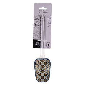 Espátula De Silicone Estampada Havan Casa 25Cm - Azul Losango