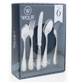 Faqueiro Croisé Wolff 30 Peças - Inox